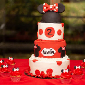 Queque Minnie Mouse Rojo