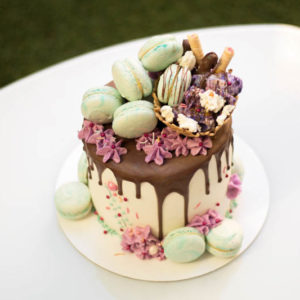 Queque macarons y drip