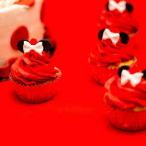 Cupcakes Minnie Mouse Rojo