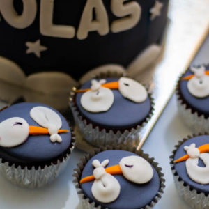 Cupcakes Cigüeña