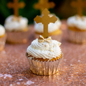 Cupcake bautizo - cruz