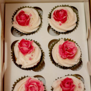 Cupcakes Flor rosada