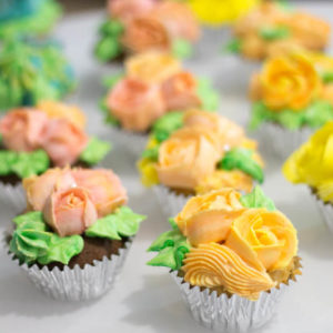 Cupcakes Flores