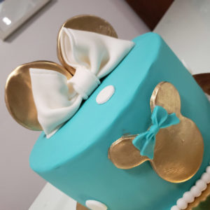 Queque Minnie Mouse celeste