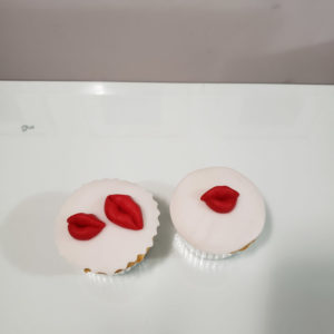Cupcakes beso - labios