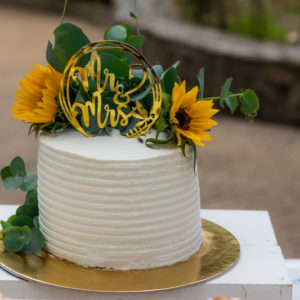 Queque de Boda Girasoles