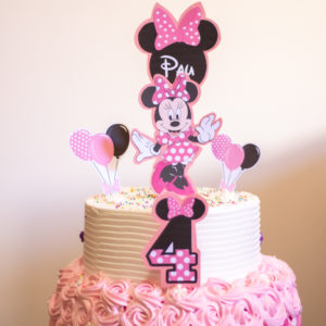 Queque de Minnie Mouse Rosado