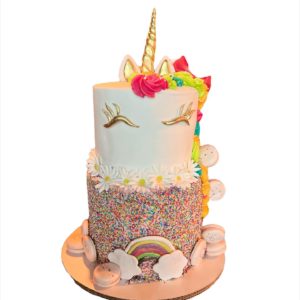Queque de Unicornio de colores
