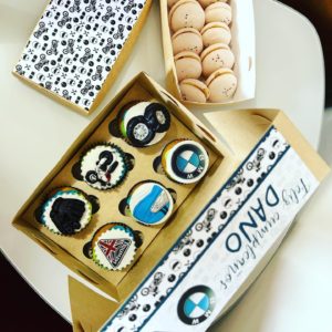 Cupcakes motocicleta